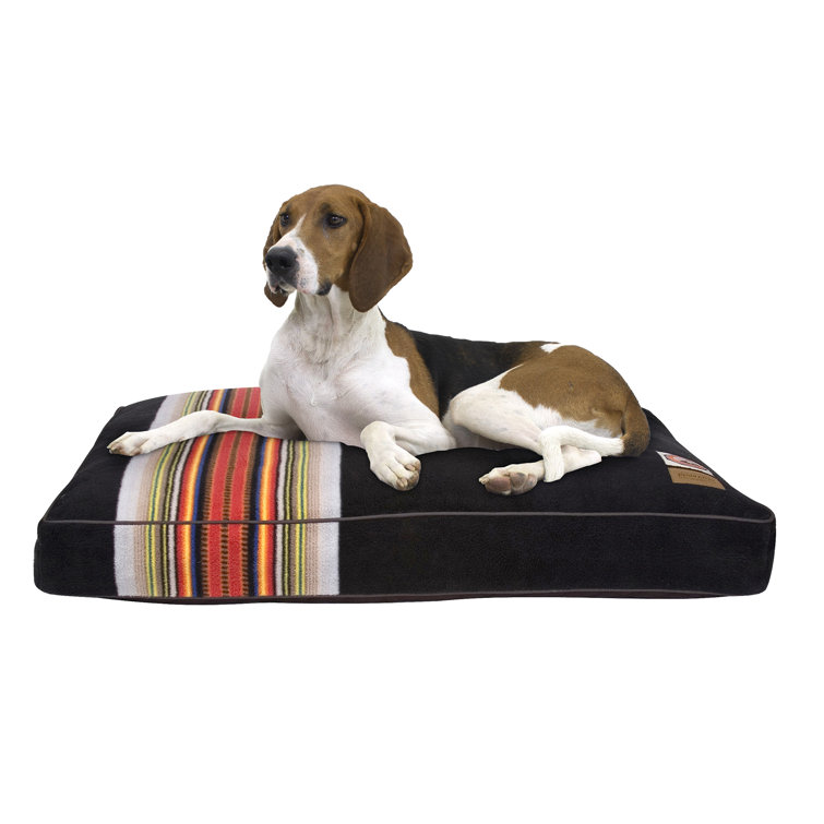Large Black and Multicolor Orthopedic Outdoor Pet Bed