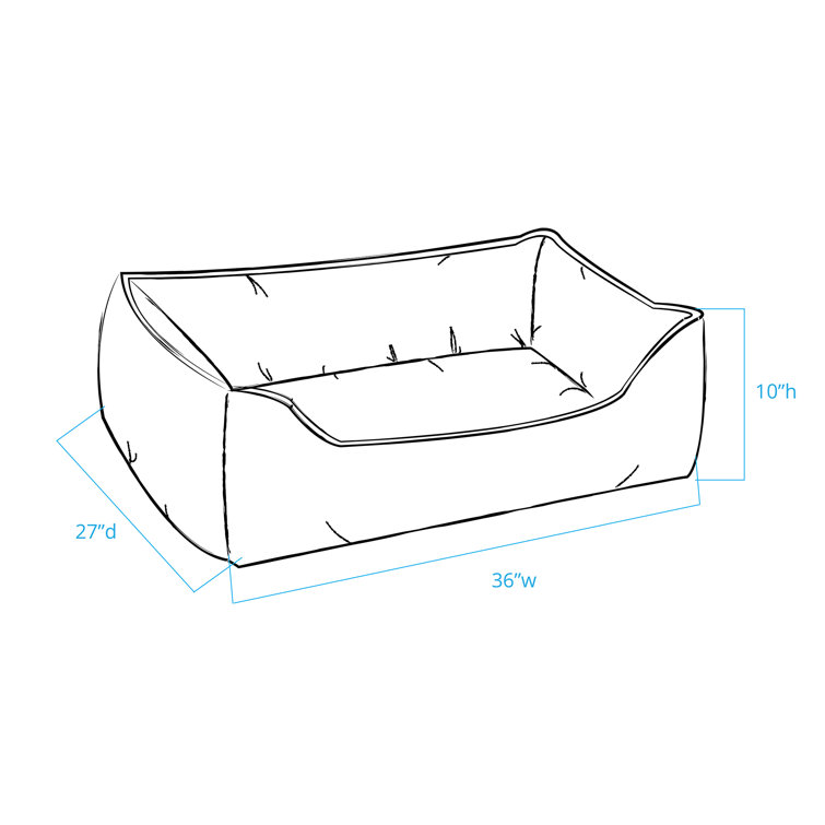 Medium Umber Striped Orthopedic Outdoor Pet Bed