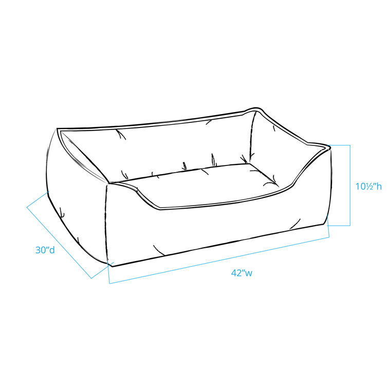 Medium Umber Striped Orthopedic Outdoor Pet Bed