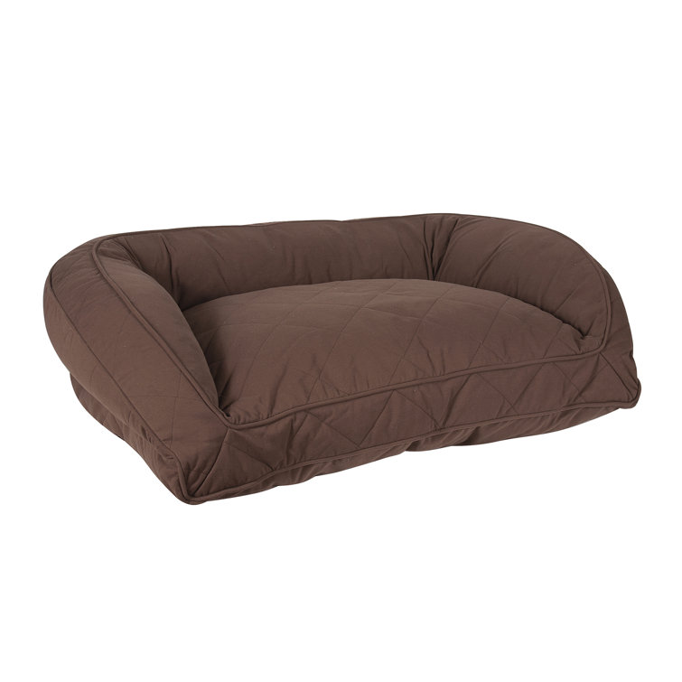 Medium Chocolate Orthopedic Quilted Microfiber Pet Bed