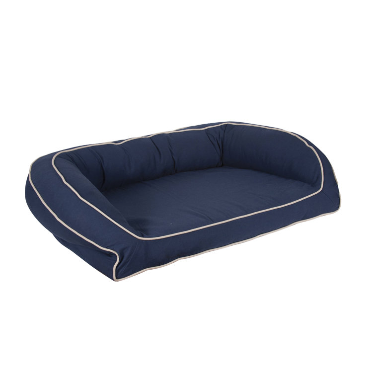Medium Navy Orthopedic Elevated Polyester Pet Bed