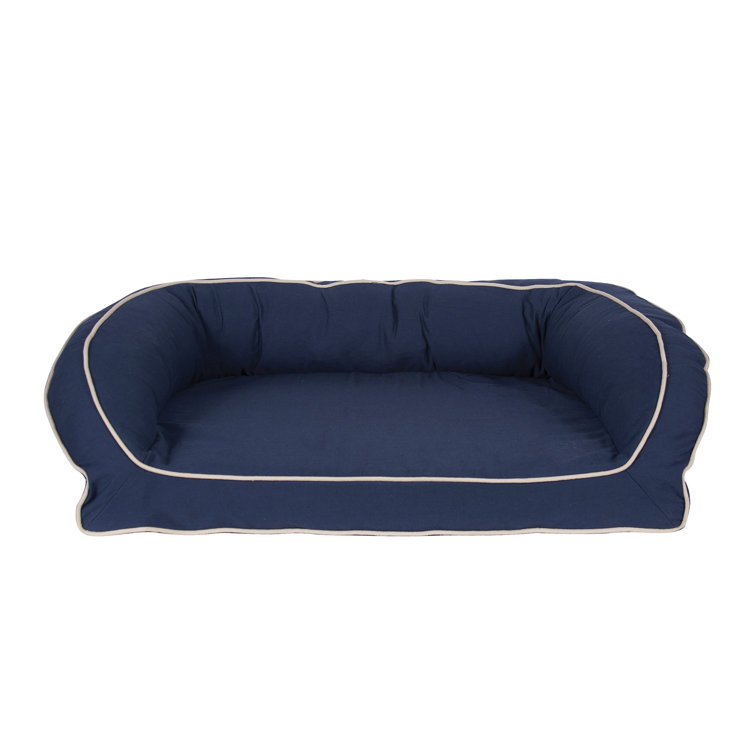 Medium Navy Orthopedic Elevated Polyester Pet Bed