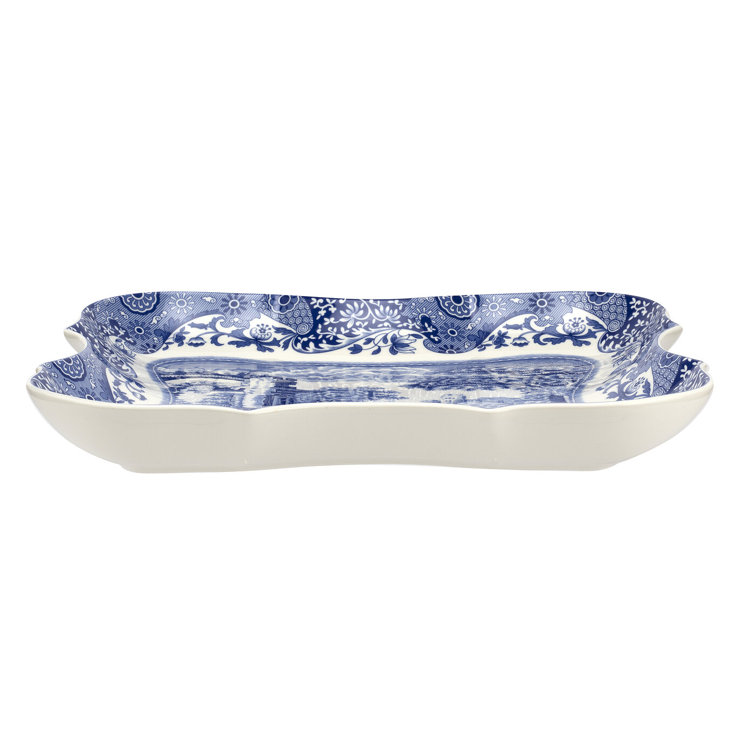 Blue and White Porcelain Square Devonia Tray