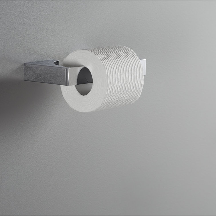 Polished Chrome Minimalist Toilet Paper Holder