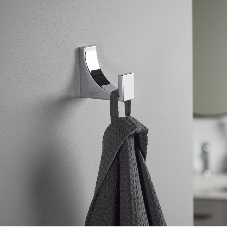 Polished Chrome Minimalist Robe Hook