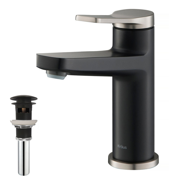 Indy 6.25" Nickel Matte Stainless Steel Single Handle Bathroom Faucet