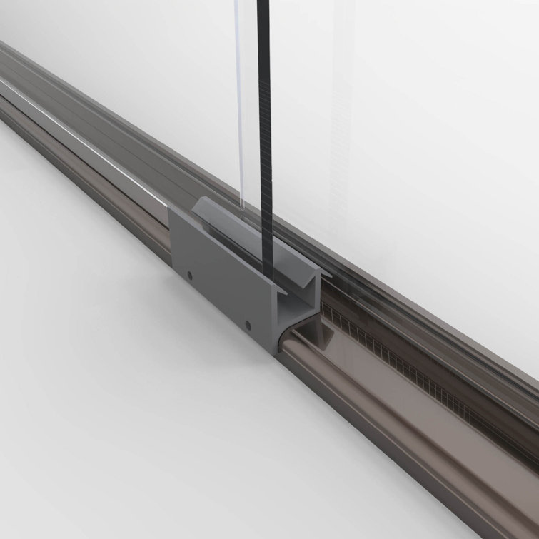 Classic 57" Oil Rubbed Bronze Semi-Frameless Sliding Tub Door