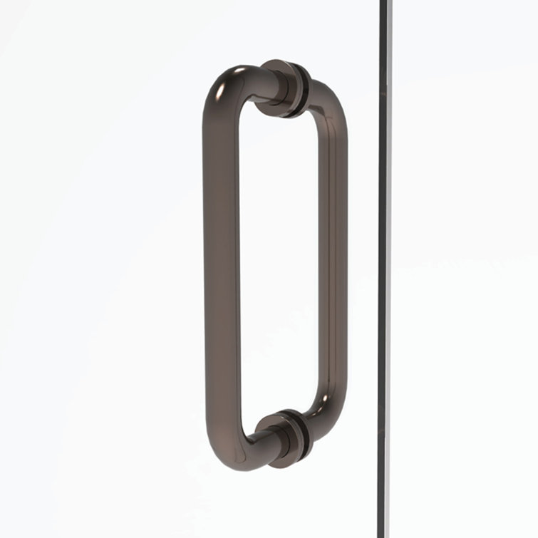 Celesta 58" x 72" Frameless Hinged Shower Door in Oil Rubbed Bronze