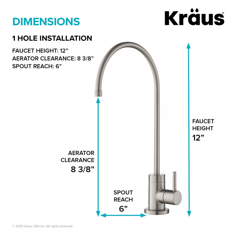 Purita Spot Free Stainless Steel Kitchen Water Filter Faucet