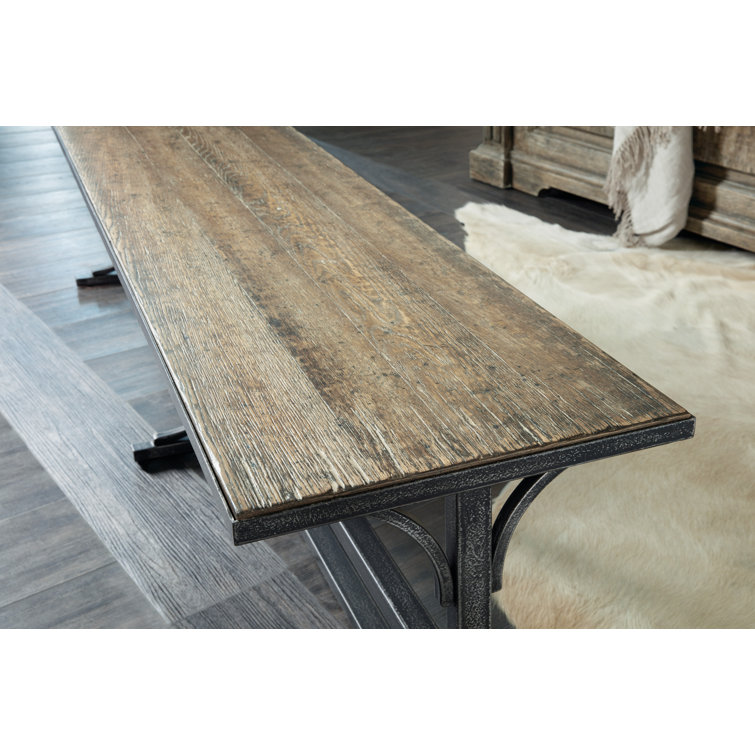 LaGrange Traditional Black/Brown Oak Veneer Bed Bench with Storage