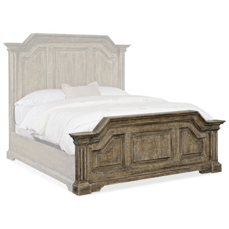 Bradshaw Brown Queen Wood Panel Bed with Storage Drawer