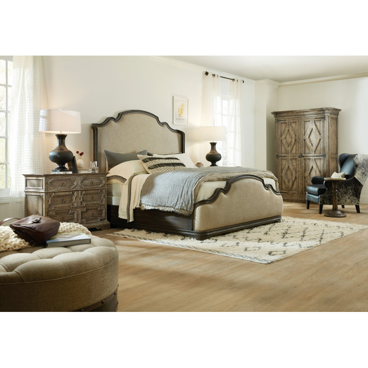 Barnwood Brown Rustic 60" Armoire with Mirror and Clothing Storage