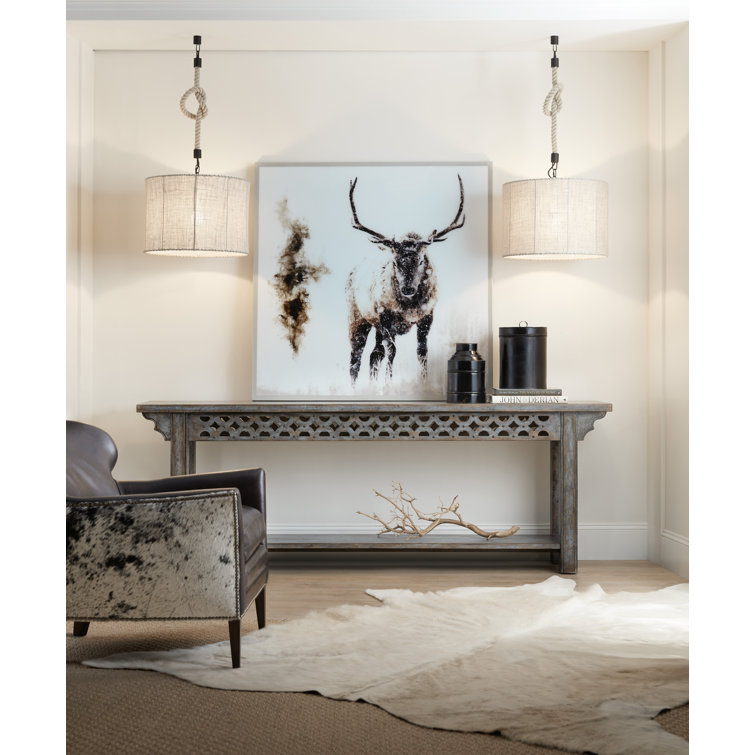La Grange 90'' Blue Solid Wood Console Table