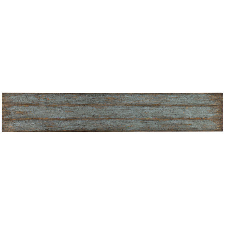 La Grange 90'' Blue Solid Wood Console Table