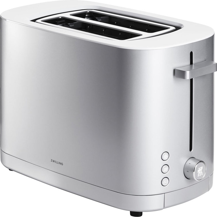 Silver Stainless Steel 4-Slice Digital Toaster with Wide Slots
