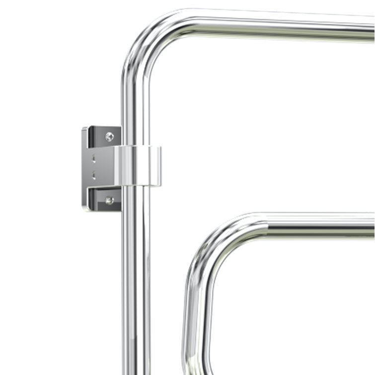 Polished Chrome Wall Mounted 4-Bar Towel Warmer