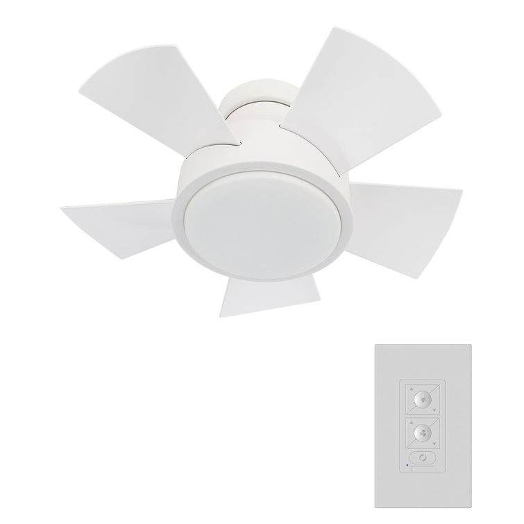 Vox 26" Titanium Silver Smart Ceiling Fan with LED Light and Remote