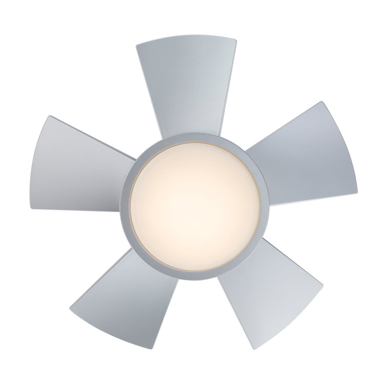 Vox 26" Titanium Silver Smart Ceiling Fan with LED Light and Remote