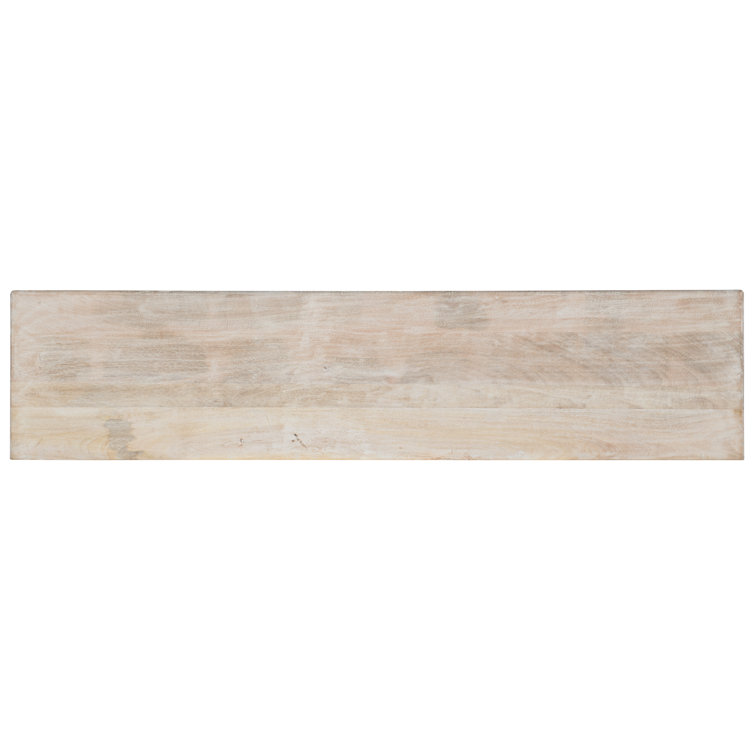 Rustic Light Wood Mango and Iron 69'' Media Console