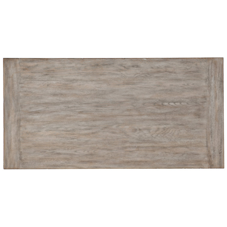 Transitional Gray 60'' Oak Veneer Home Office Desk with Drawer