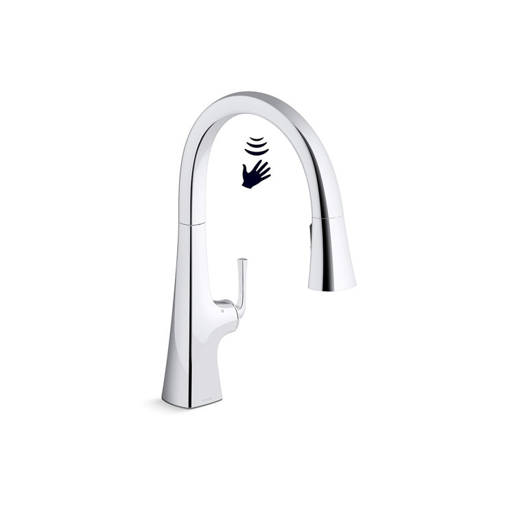 Graze Chrome Touchless Pull-Down Kitchen Faucet
