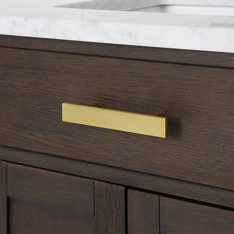 Chestnut 48" Brown Pine Vanity with White Ceramic Sink