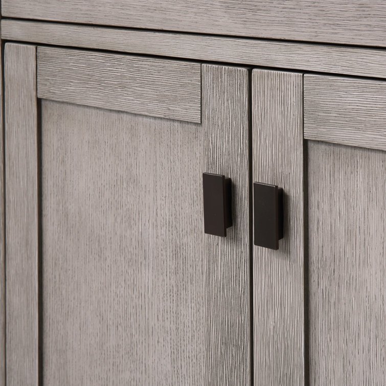 Chestnut 30'' Grey Oak Single Sink Bathroom Vanity with Bronze Hardware