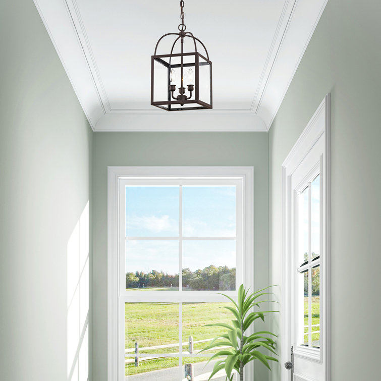 Elegant Milford Mini Pendant with Clear Glass and Bronze Finish