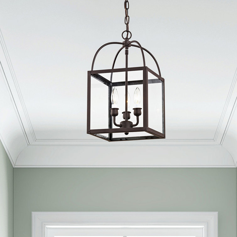 Elegant Milford Mini Pendant with Clear Glass and Bronze Finish