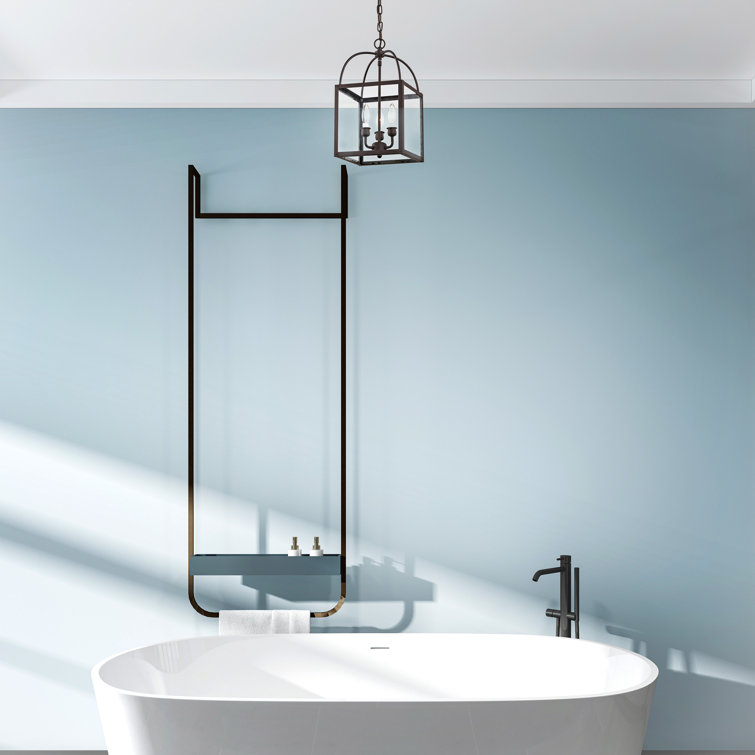 Elegant Milford Mini Pendant with Clear Glass and Bronze Finish