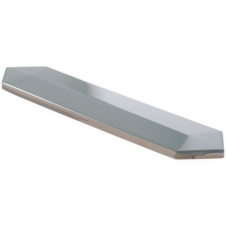 Jade 3x13 Polished Ceramic Hexagonal Wall Tile