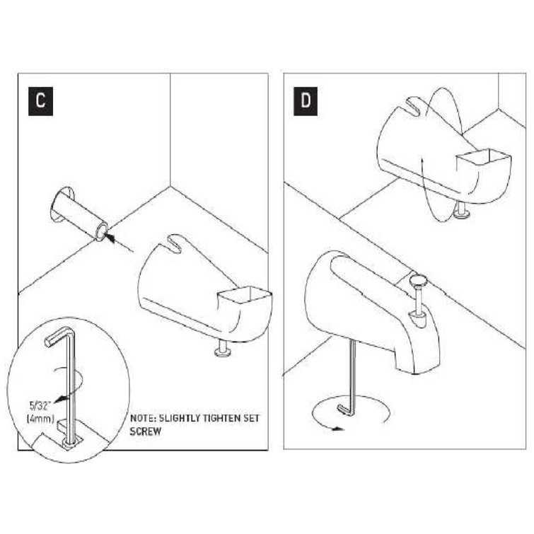 Elegant Oil Rubbed Bronze Universal Tub Spout with Diverter