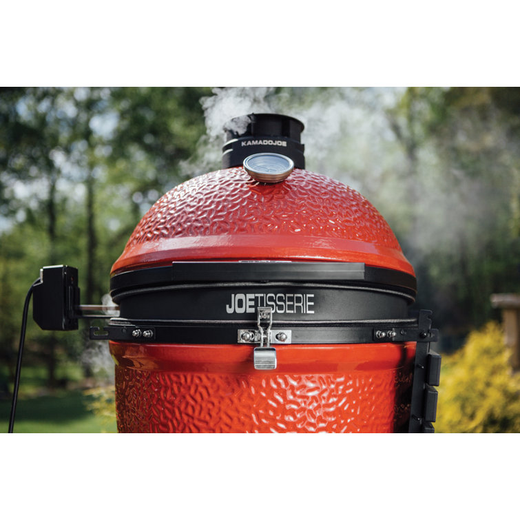 Kamado Joe Black 27" Cast Aluminum Grill Rotisserie