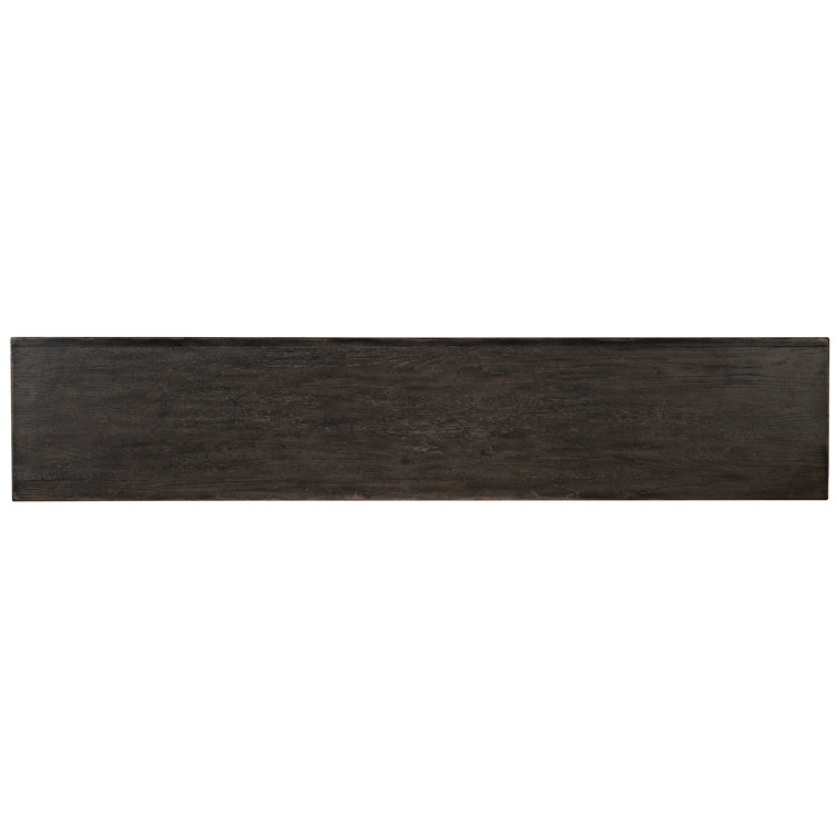 Greystone Elegance 90'' Carved Four-Door Sideboard in Gray/Brown