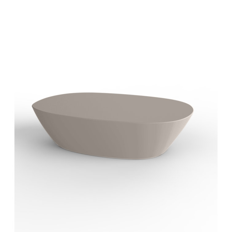 Taupe Matte Polyethylene Sabinas Coffee Table