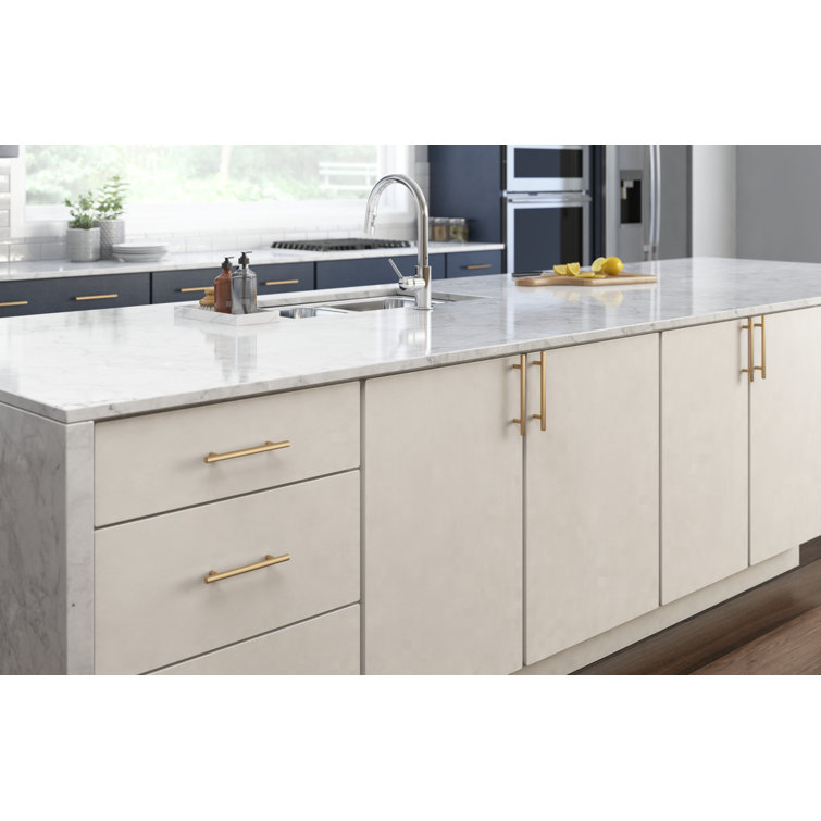 Champagne Bronze Modern 3-Inch Bar Cabinet Pulls (10-Pack)