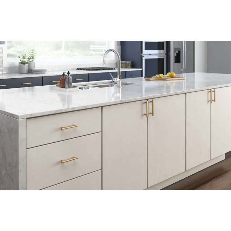 Champagne Bronze Modern 3-Inch Bar Cabinet Pulls (10-Pack)