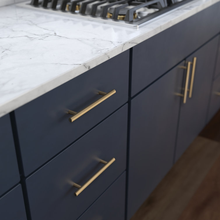 Champagne Bronze Modern 3-Inch Bar Cabinet Pulls (10-Pack)