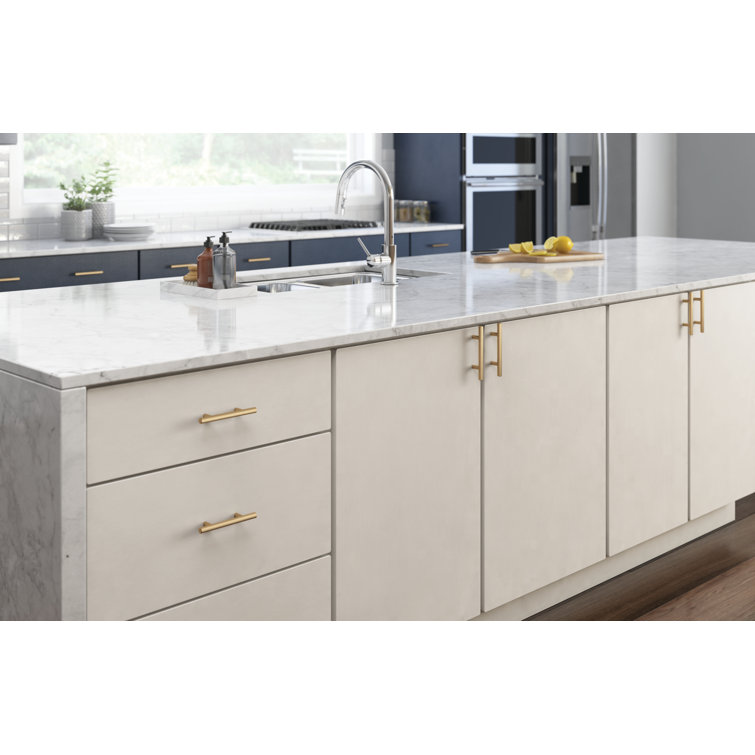 Champagne Bronze Modern 3-Inch Bar Cabinet Pulls (10-Pack)