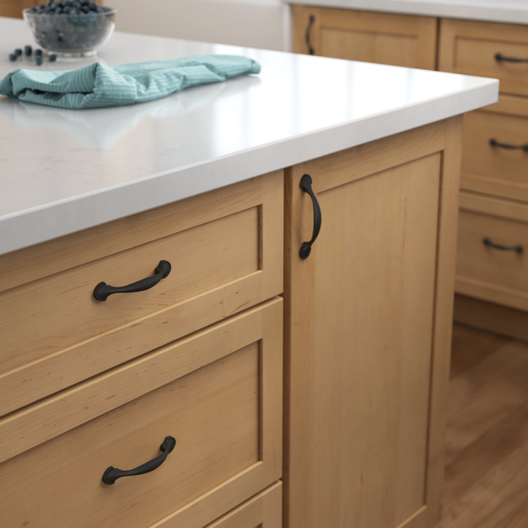 Matte Black Brass Cabinet Bar Pulls with Mounting Hardware