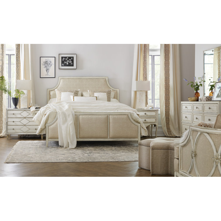 Elegant White 2-Drawer Nightstand with Cedar Lining and Power Bar