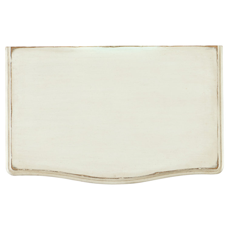 Elegant White 2-Drawer Nightstand with Cedar Lining and Power Bar