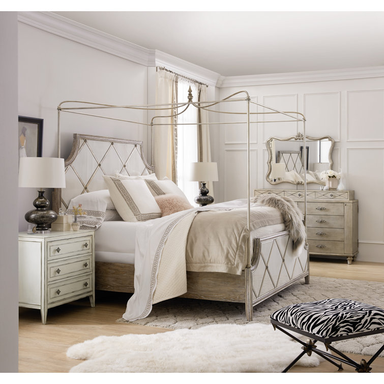 Elegant Double 11-Drawer Dresser in Jewel Silver with Dovetail and Levelers