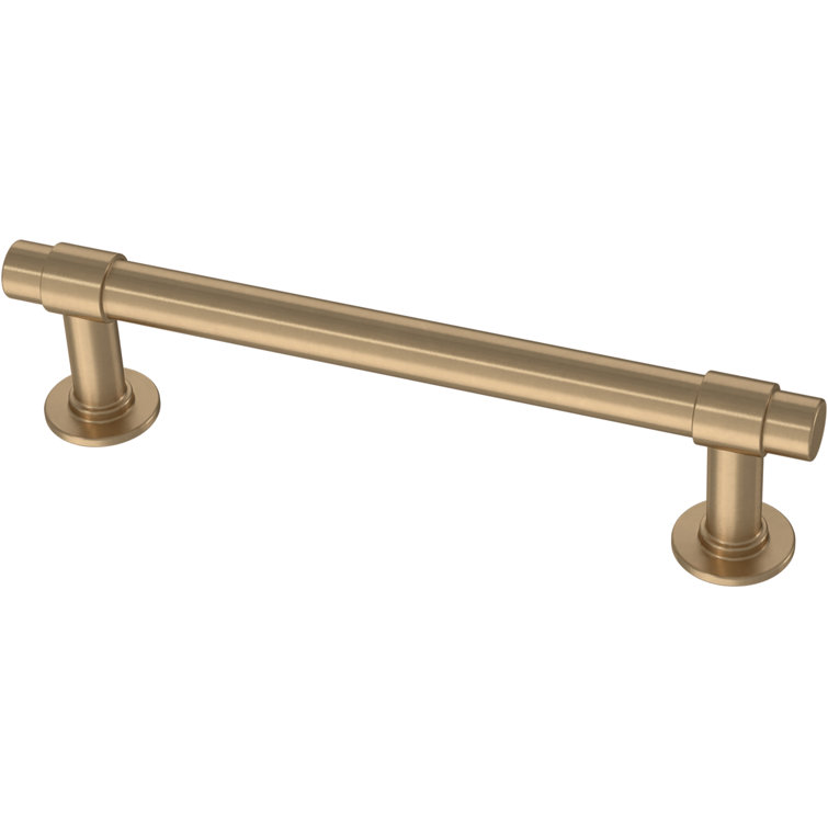 Champagne Bronze 5-Inch Cylindrical Bar Pull with Mounting Hardware