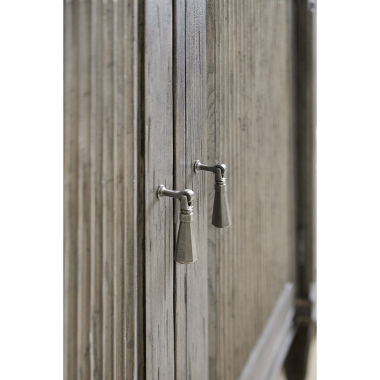 Quartz Gray Poplar and Oak 2-Drawer Accent Cabinet