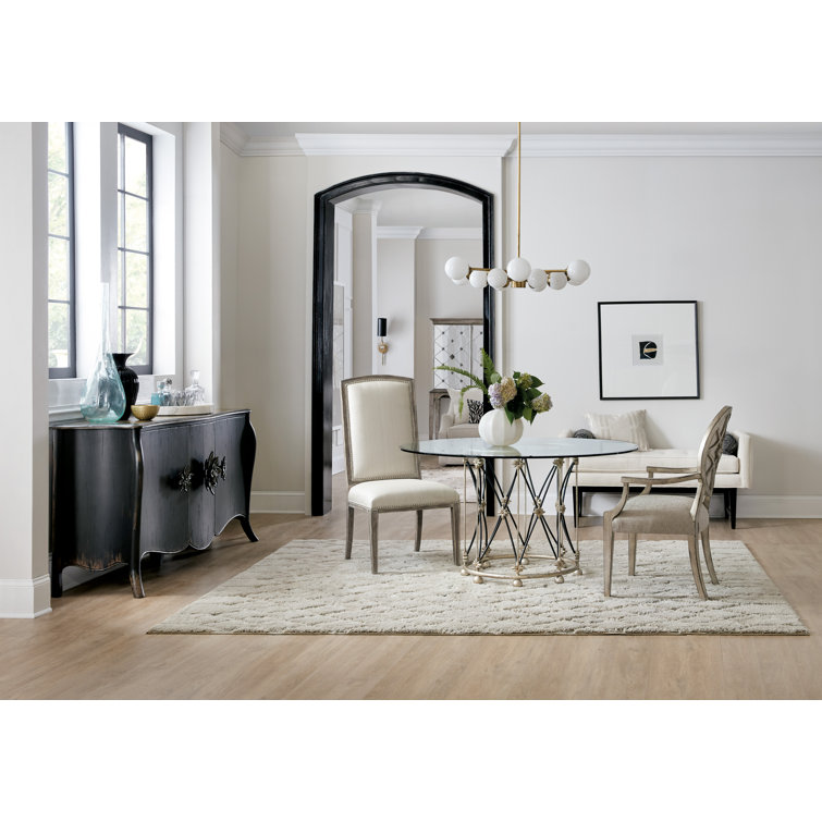 Sanctuary 73'' Black Solid Wood Sideboard