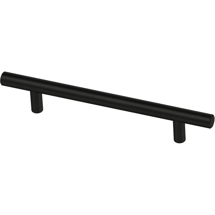 Matte Black 3-Inch Solid Steel Bar Drawer Pulls (10-Pack)