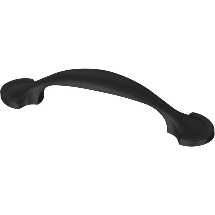 Matte Black Brass Cabinet Bar Pulls with Mounting Hardware