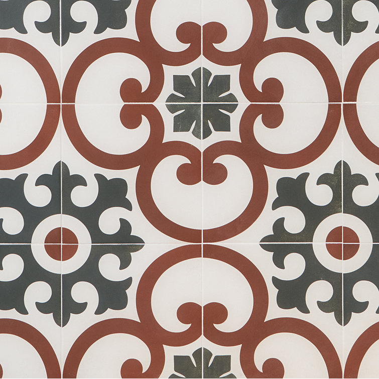Agave Multicolor Matte Porcelain 9" x 9" Floor and Wall Tile