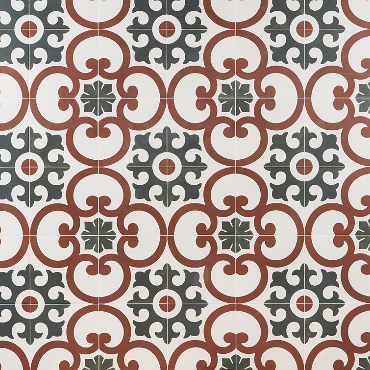 Agave Multicolor Matte Porcelain 9" x 9" Floor and Wall Tile